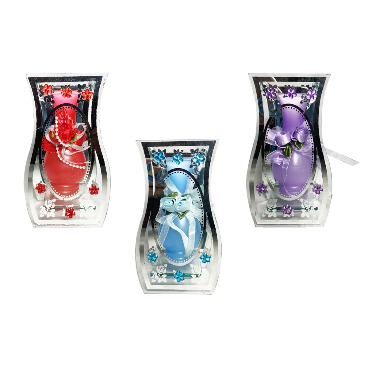 FLORERO DECORATIVO EN VIDRIO