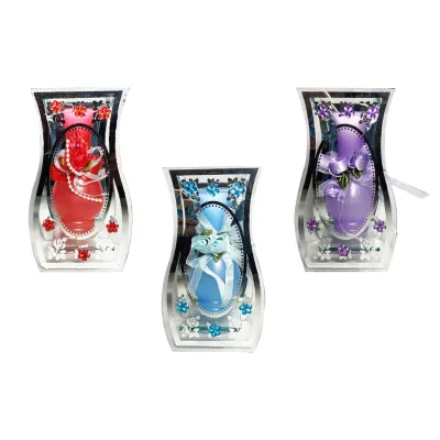 FLORERO DECORATIVO EN VIDRIO