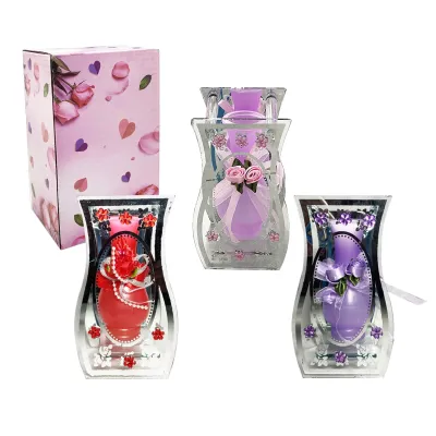 FLORERO DECORATIVO EN VIDRIO