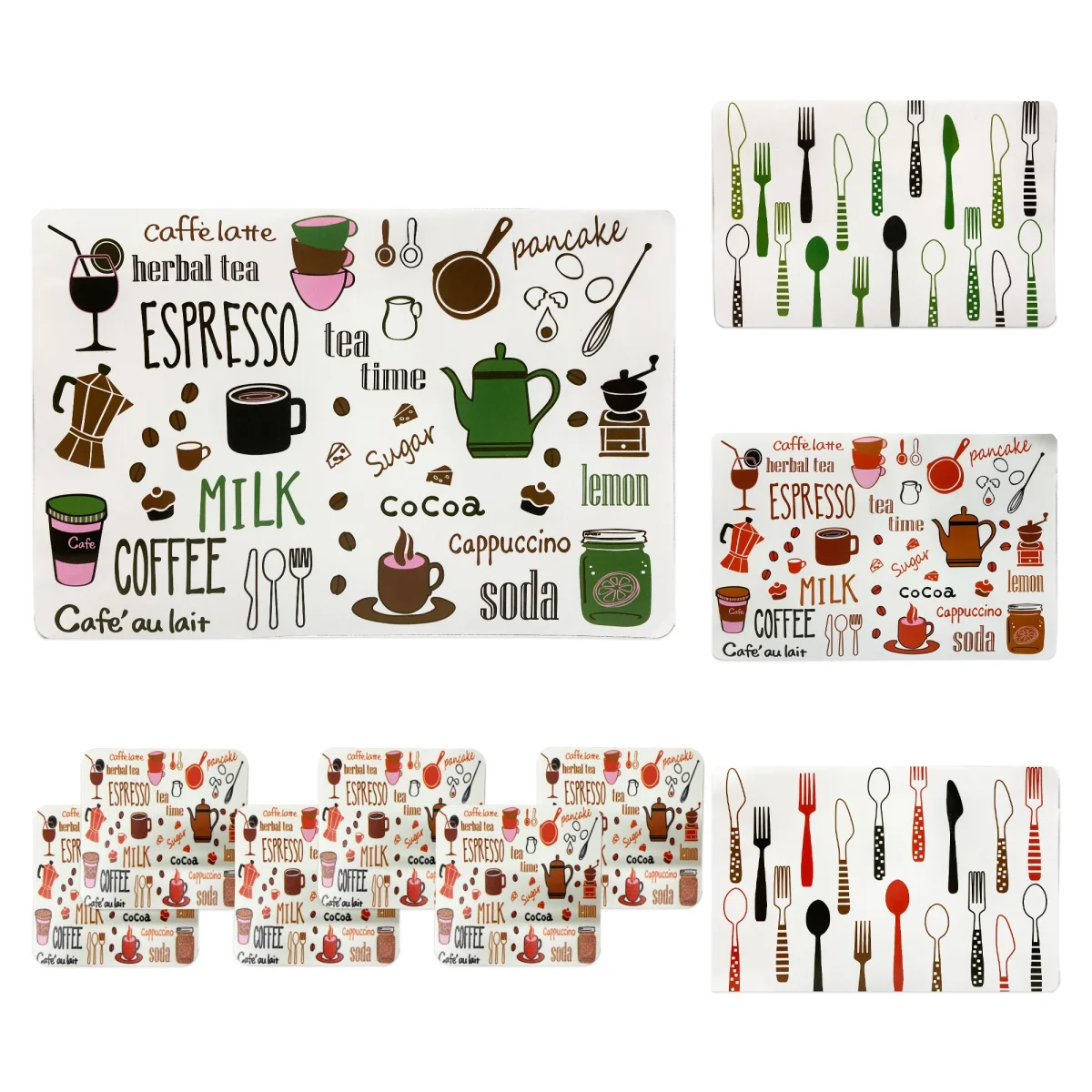 INDIVIDUAL PLASTICO MOTIVOS X12