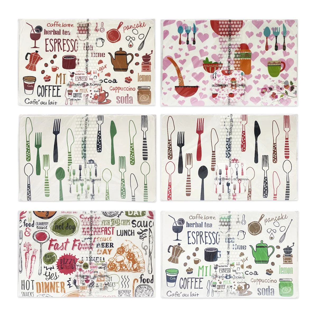 INDIVIDUAL PLASTICO MOTIVOS X12