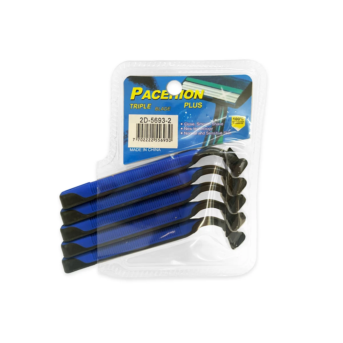MAQUINA AFEITAR AZUL 3 HOJAS X5 EN BLISTER