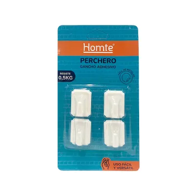 PERCHERO BLANCO CUADRADO X4 (PQTX20)