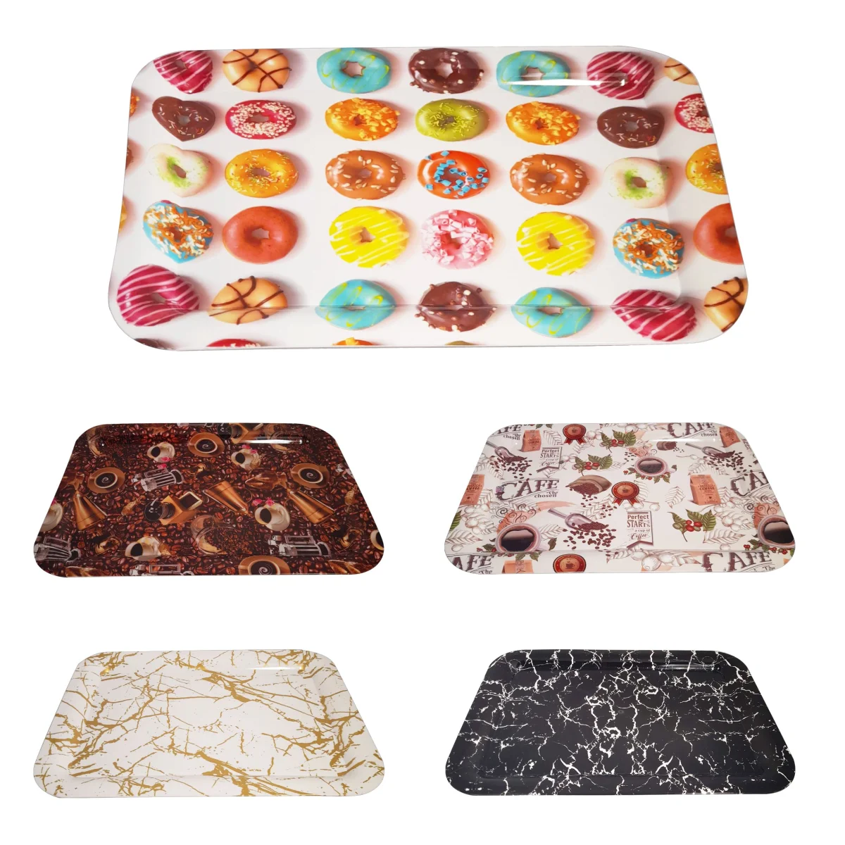 BANDEJA PLASTICA ESTAMPADA 46*33CM