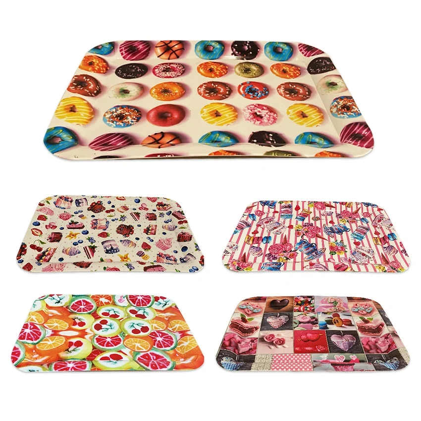 BANDEJA PLASTICA ESTAMPADA 46*33CM