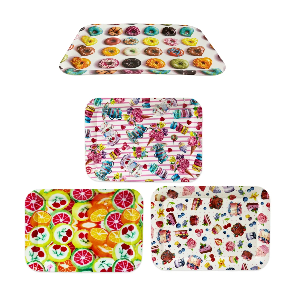 BANDEJA PLASTICA ESTAMPADA 46*33CM