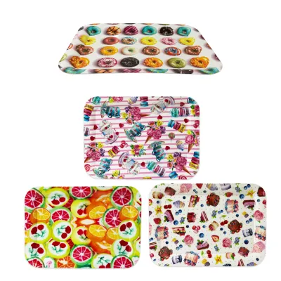 BANDEJA PLASTICA ESTAMPADA 46*33CM