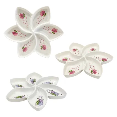 PLATO MELAMINA ESTRELLA 6 COMPARTIMENTOS (CJX8)