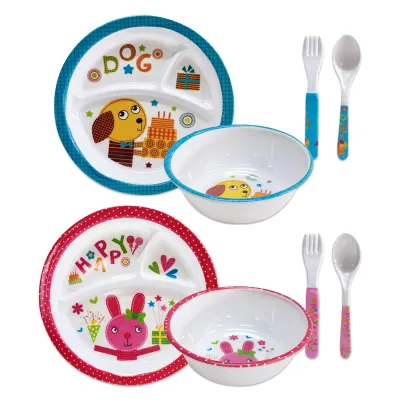 SET VAJILLA INFANTIL X4PCS