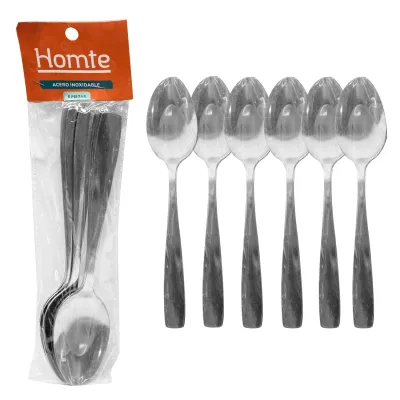 CUCHARA METALICA 38G X6