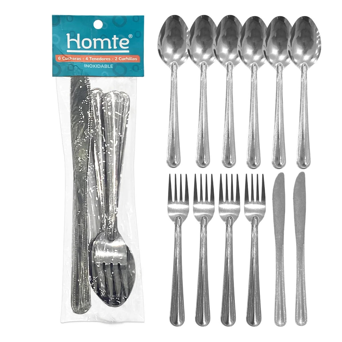 SET CUBIERTOS 25G 22G 28G X12