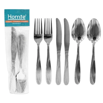 SET CUBIERTOS 38G 33G 53G X6