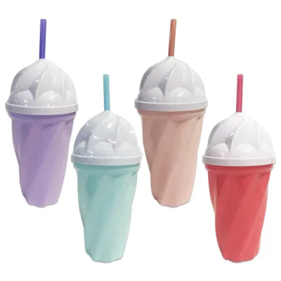 VASO HELADO CON PITILLO 450ML (PQTX12)