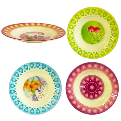 PLATO SEMIHONDO MELAMINA 23CM