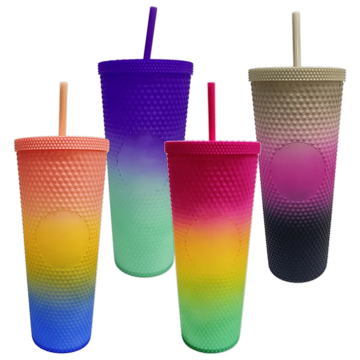 VASO PITILLO PLASTICO DEGRADE 1000ML