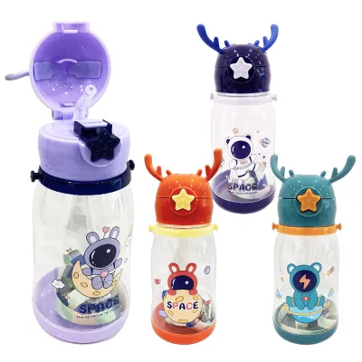 TERMO PLASTICO ASTRONAUTA CUERNOS 600ML