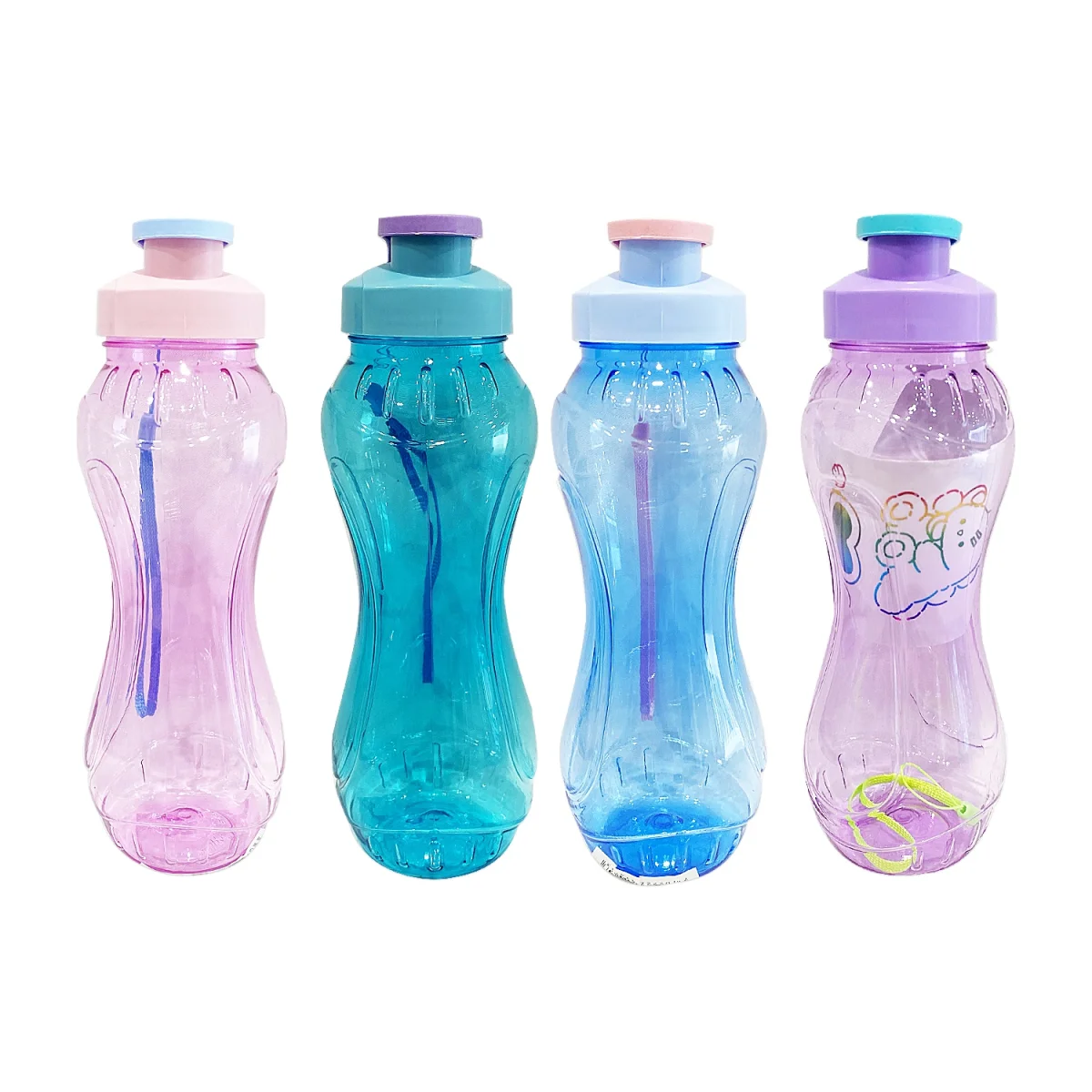 TERMO PLASTICO CON STICKERS 500ML