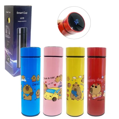 TERMO TERMICO CAPIBARA MEDIDOR DE TEMPERATURA 500ML