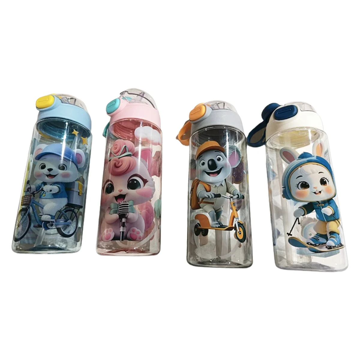 TERMO PLASTICO ANIMALES 550ML