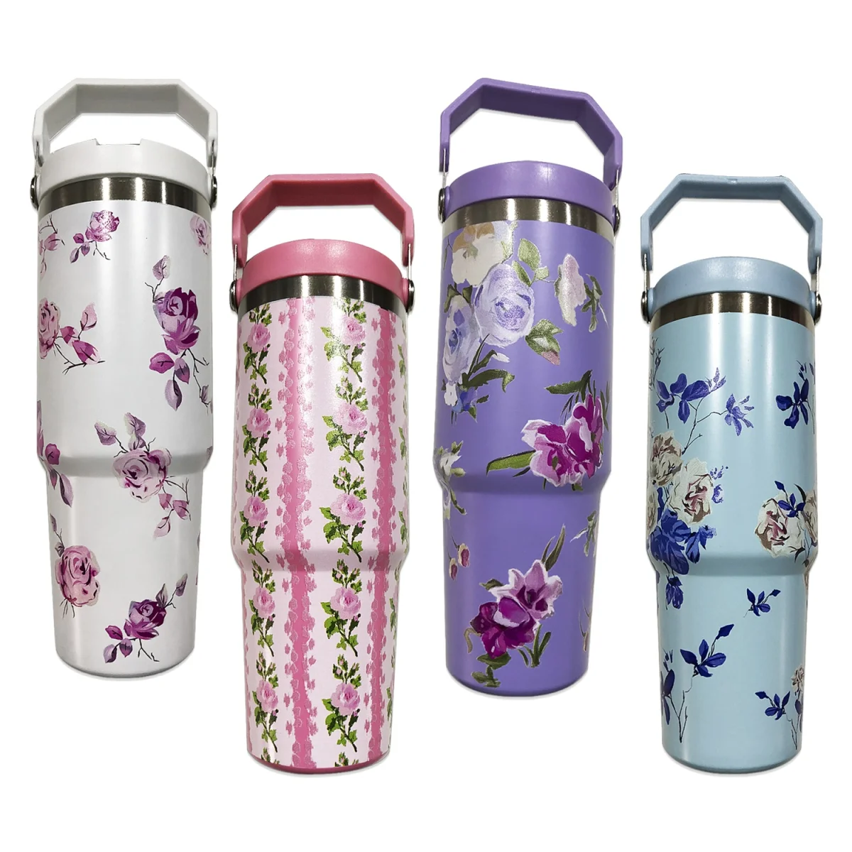 VASO TERMO TERMICO FLORES 900ML