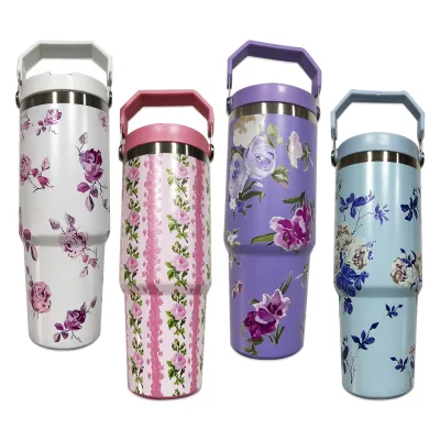 VASO TERMO TERMICO FLORES 900ML