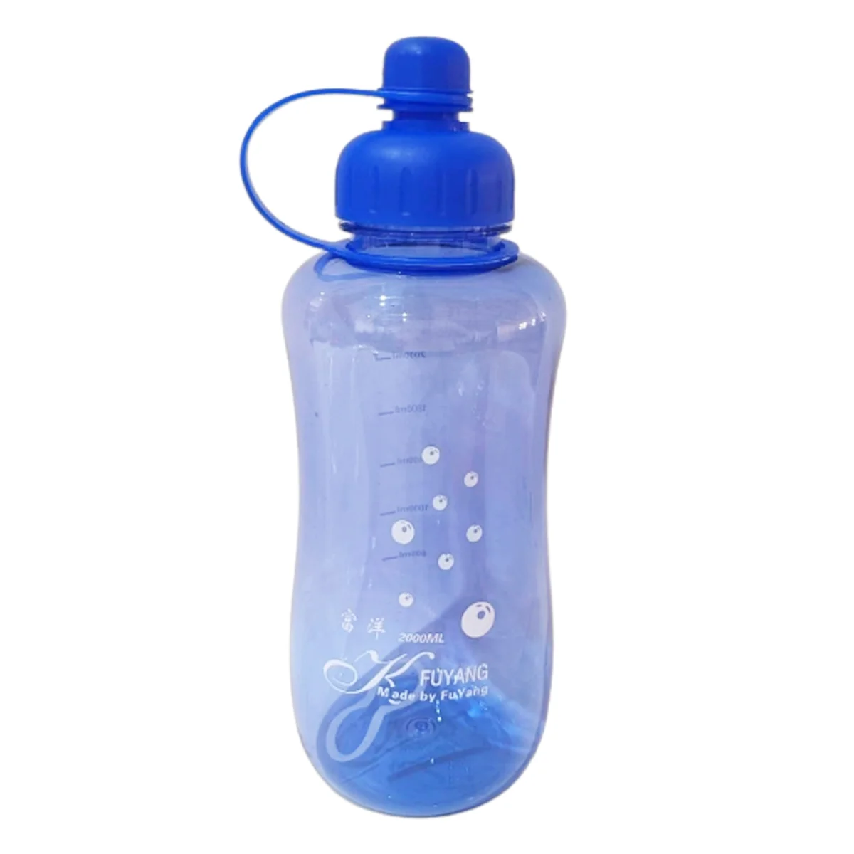 TERMO PLASTICO MEDIDOR AZUL 2000ML