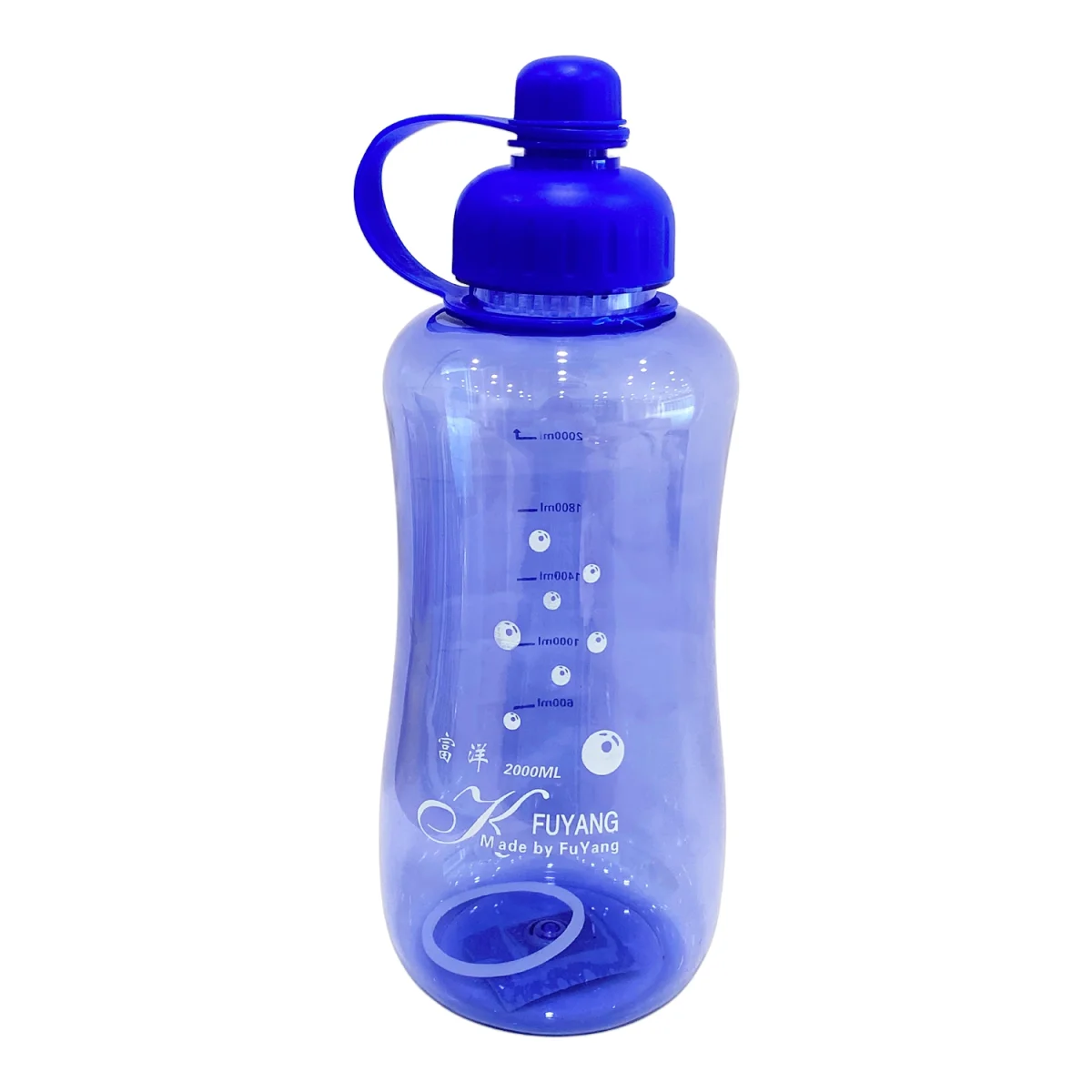 TERMO PLASTICO MEDIDOR AZUL 2000ML