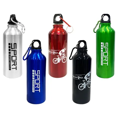 TERMO METALICO ESTAMPADO CON LLAVERO 500ML