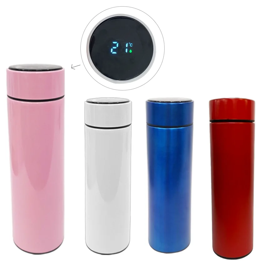 TERMO TERMICO LISO MEDIDOR TEMPERATURA 500ML