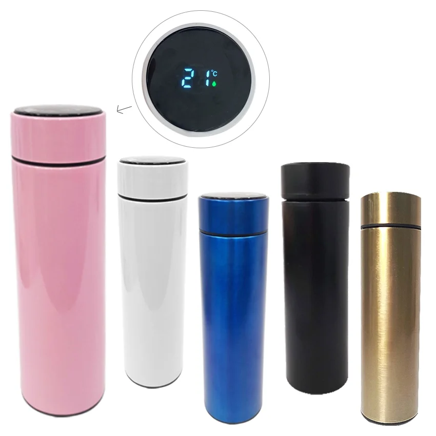 TERMO TERMICO LISO MEDIDOR TEMPERATURA 500ML