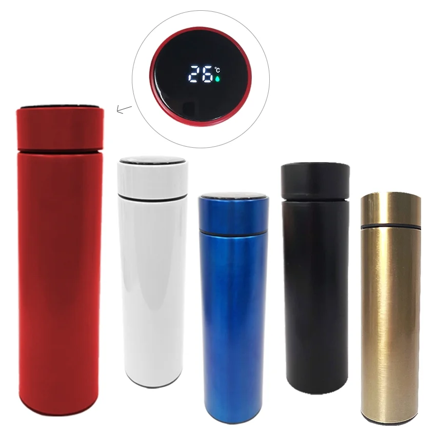 TERMO TERMICO LISO MEDIDOR TEMPERATURA 500ML