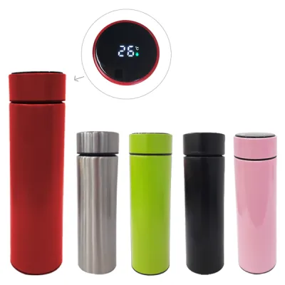 TERMO TERMICO LISO MEDIDOR TEMPERATURA 500ML