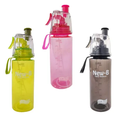 TERMO PLASTICO COLORES CON ATOMIZADOR 600ML