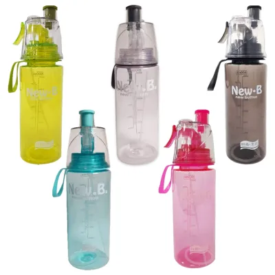 TERMO PLASTICO COLORES CON ATOMIZADOR 600ML