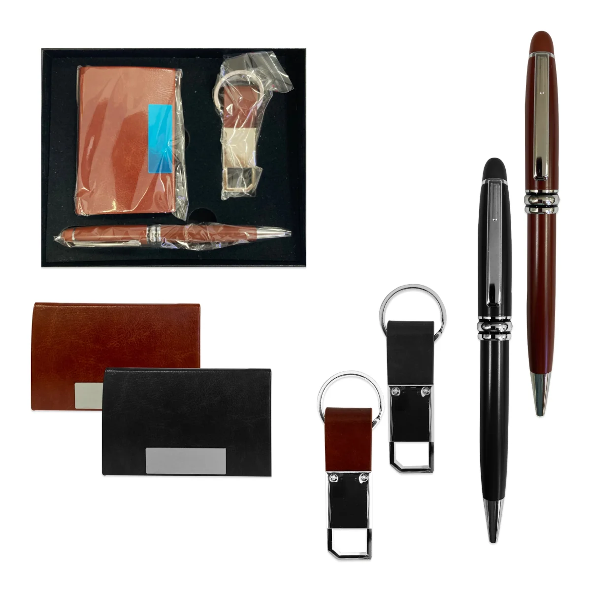 SET TARJETERO CON LLAVERO Y LAPICERO