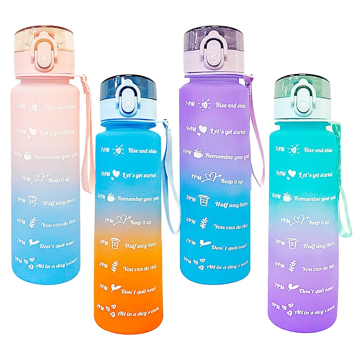 TERMO MOTIVACIONAL DEGRADE PINES Y STICKERS 900ML