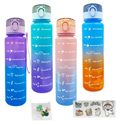 TERMO MOTIVACIONAL DEGRADE PINES Y STICKERS 900ML