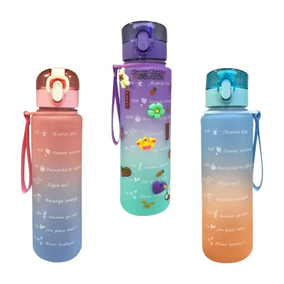 TERMO MOTIVACIONAL DEGRADE PINES Y STICKERS 900ML