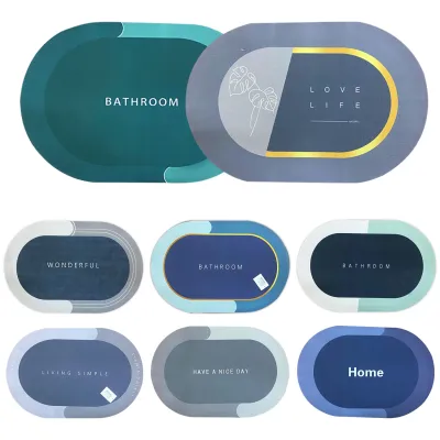 TAPETE DE BAÑO ABSORBENTE OVALADO 38*58CM