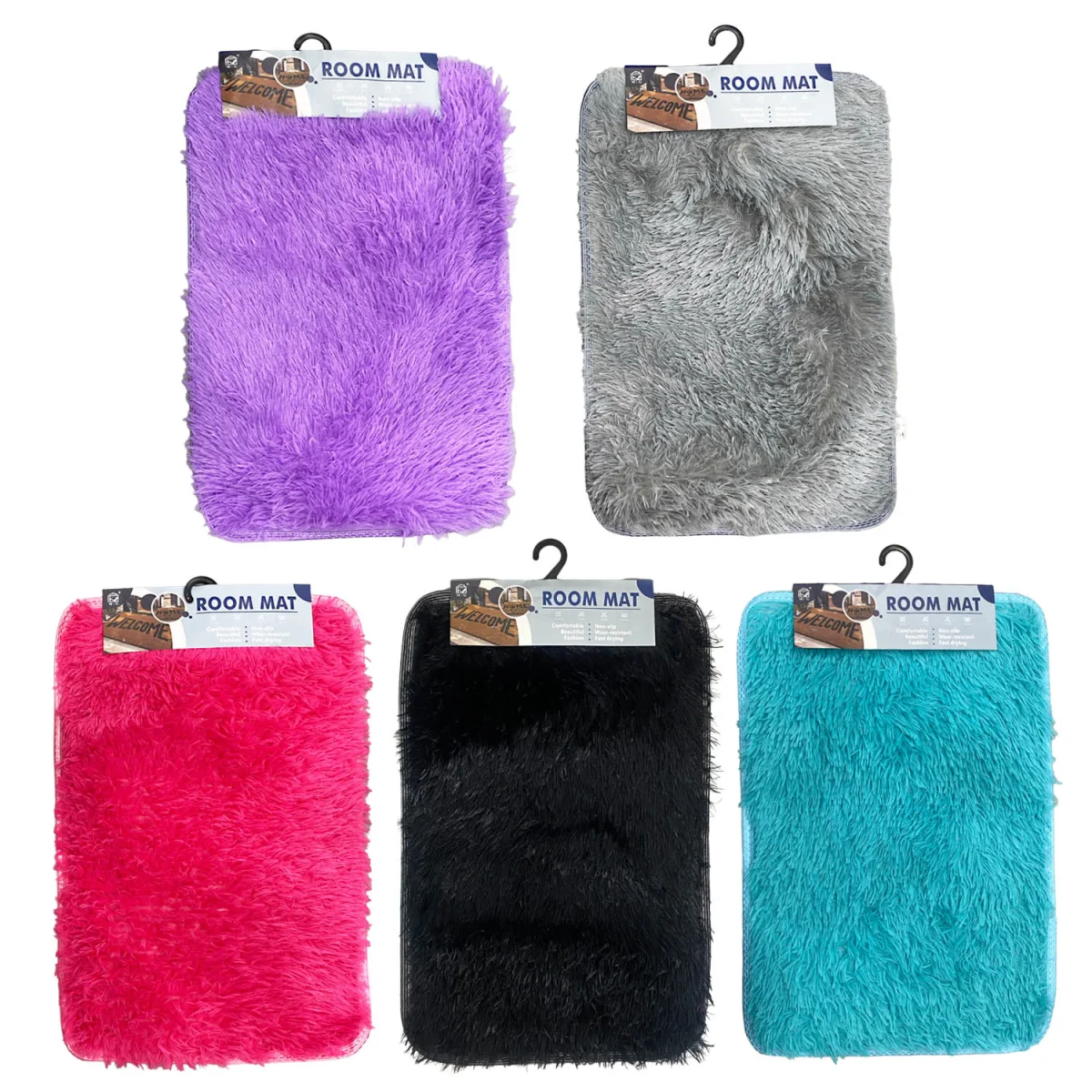 TAPETE PELUCHE COLORES 40*60CM
