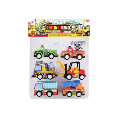 SET CARROS CONSTRUCCION X6 EN BOLSA