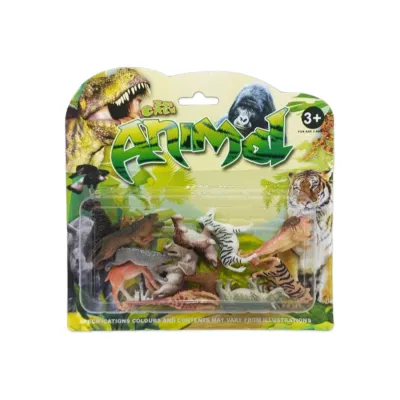 SET ANIMALES SALVAJES X12 ENCARTONADO