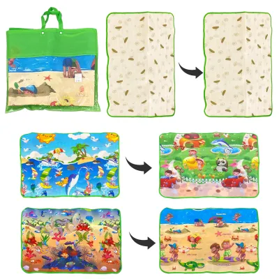 TAPETE INFANTIL DOBLE CARA ESTAMPADO 90*120*0.25CM