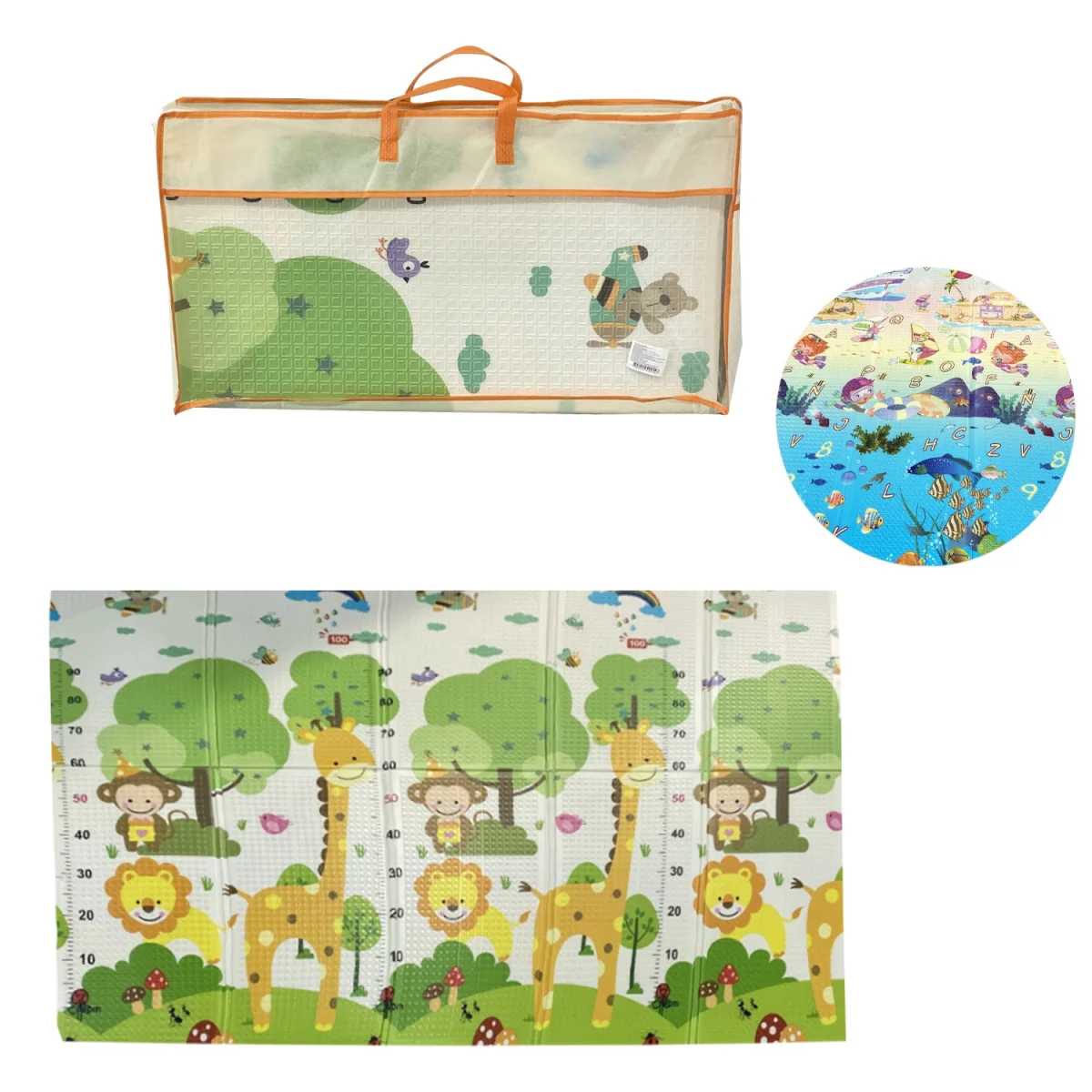 TAPETE INFANTIL DOBLE CARA ESTAMPADO 150*200*0.6CM