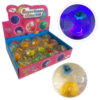 PELOTA DE AGUA CON PEZ Y LUZ (CJX12)