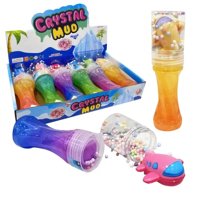 SLIME TUBO ESCARCHADO CON SQUICH AVION (CJX6)