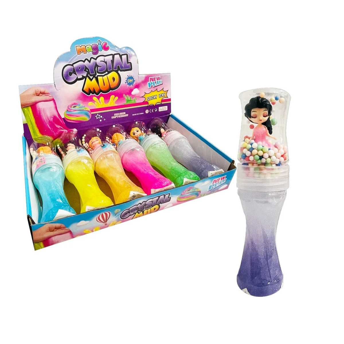 SLIME TUBO ESCARCHADO CON PRINCESA (CJX6)