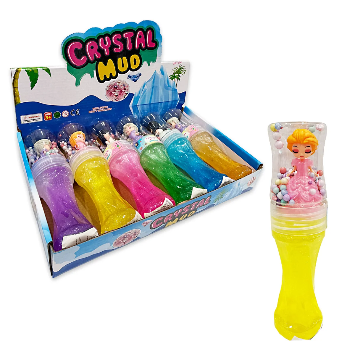 SLIME TUBO ESCARCHADO CON PRINCESA (CJX6)