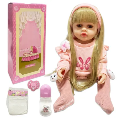 MUÑECA SILICONA INTERACTIVA CON ACCESORIOS