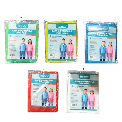 CAPA DE LLUVIA PARA NIÑO/NIÑA 120*52CM